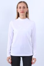 KADIN BALIKÇI YAKA UZUN KOLLU BODY - Görsel 5