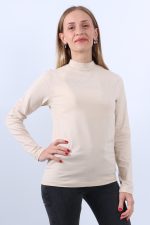 KADIN BALIKÇI YAKA UZUN KOLLU BODY - Görsel 13