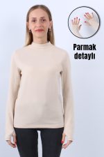 KADIN BOĞAZLI PARMAK DETAYLI UZUN KOLLU BODY 3LÜ SET - Görsel 11