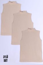 KADIN SIFIR KOL BOĞAZLI BODY 3LÜ SET - Görsel 2