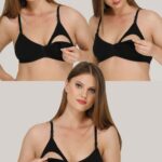 PL KAPSIZ EMZİRME SÜTYENİ SİYAH 3LÜ SET