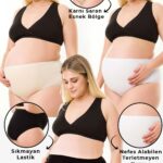 3LÜ HAMİLE KÜLOT SETİ SİYAH-BEYAZ-TEN