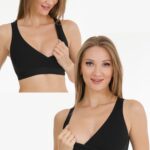 EMZİRME SPORCU BÜSTİYERİ 2Lİ SET SİYAH