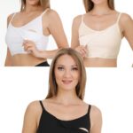 EMZİRME YARIM ATLET 3LÜ SET SİYAH-BEYAZ-TEN