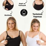 KAPLI EMZİRME ATLET SETİ SİYAH-BEYAZ 2Lİ
