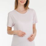 HAMİLE TSHIRT LİLA