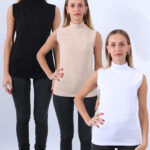 KADIN SIFIR KOL BOĞAZLI BODY SİYAH-BEYAZ-TEN 3LÜ SET