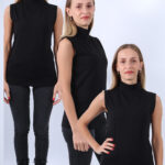 KADIN SIFIR KOL BOĞAZLI BODY SİYAH 3LÜ SET