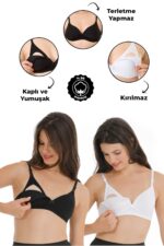 2Lİ HAMİLE MODAL KAPLI EMZİRME SÜTYENİ